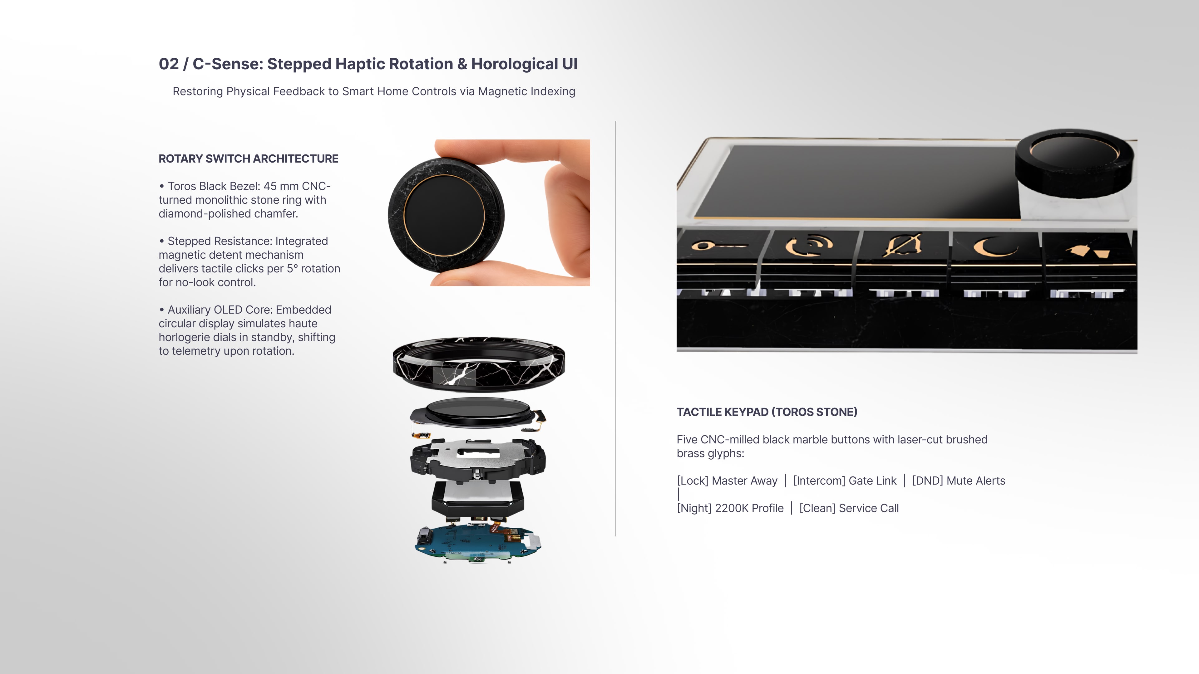 Stepped Haptic Rotation & Horological UI